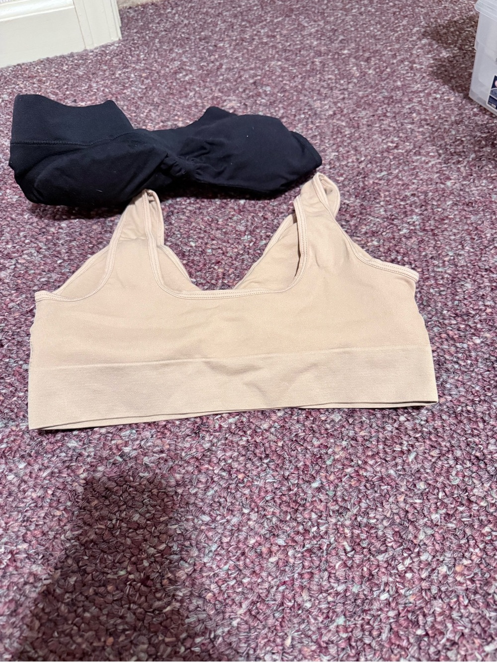 Everyday Wireless Comfort Bra - Nude and Black - Picture 3 of 5
